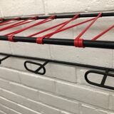 Coat rack of the 50s metal and scoubidou thread