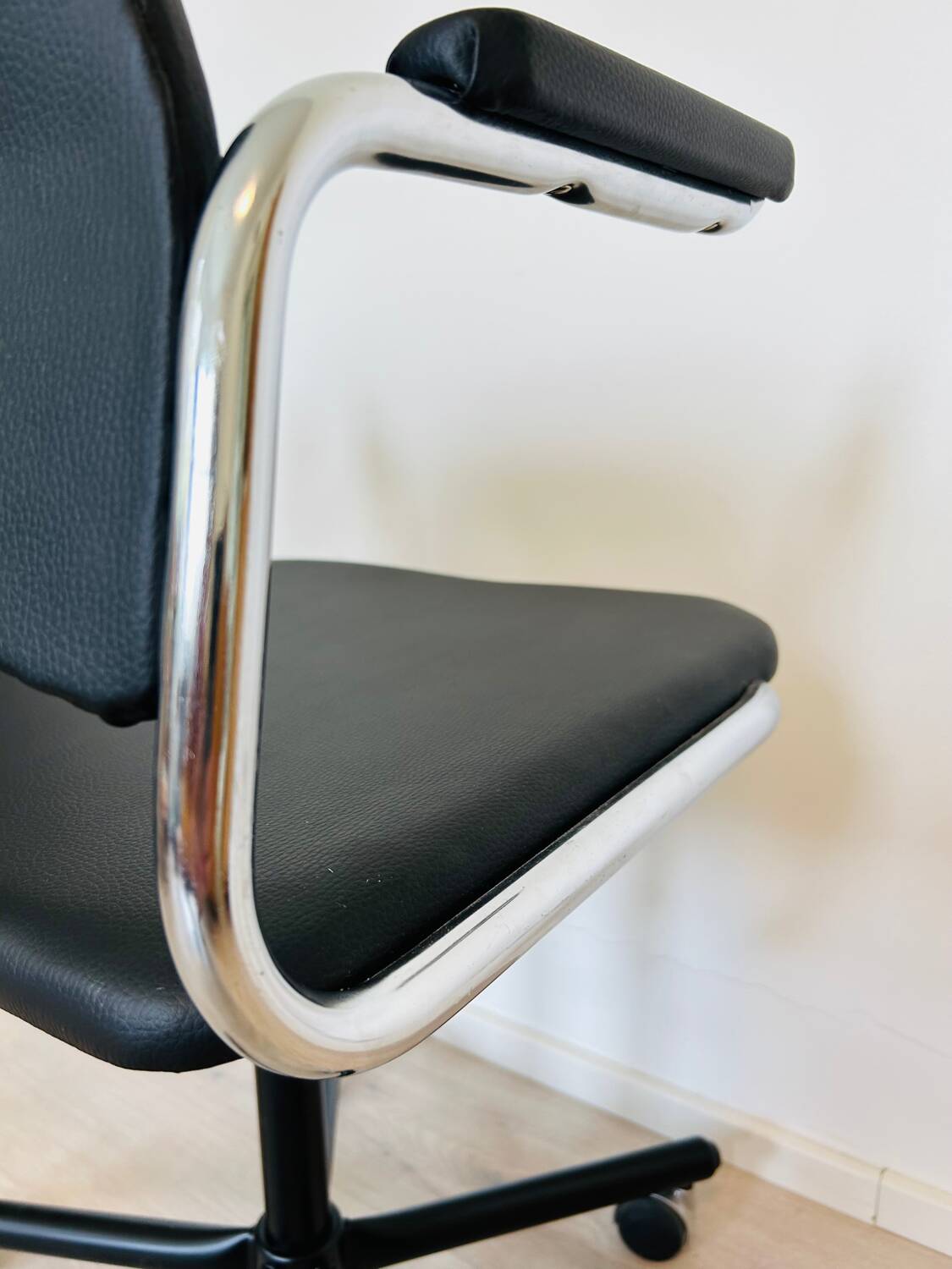 Fully Restored Black Office Chair by Kovona from Czechoslovakia 1970’s