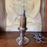 Silver metal lamp base