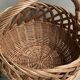 Round wicker basket