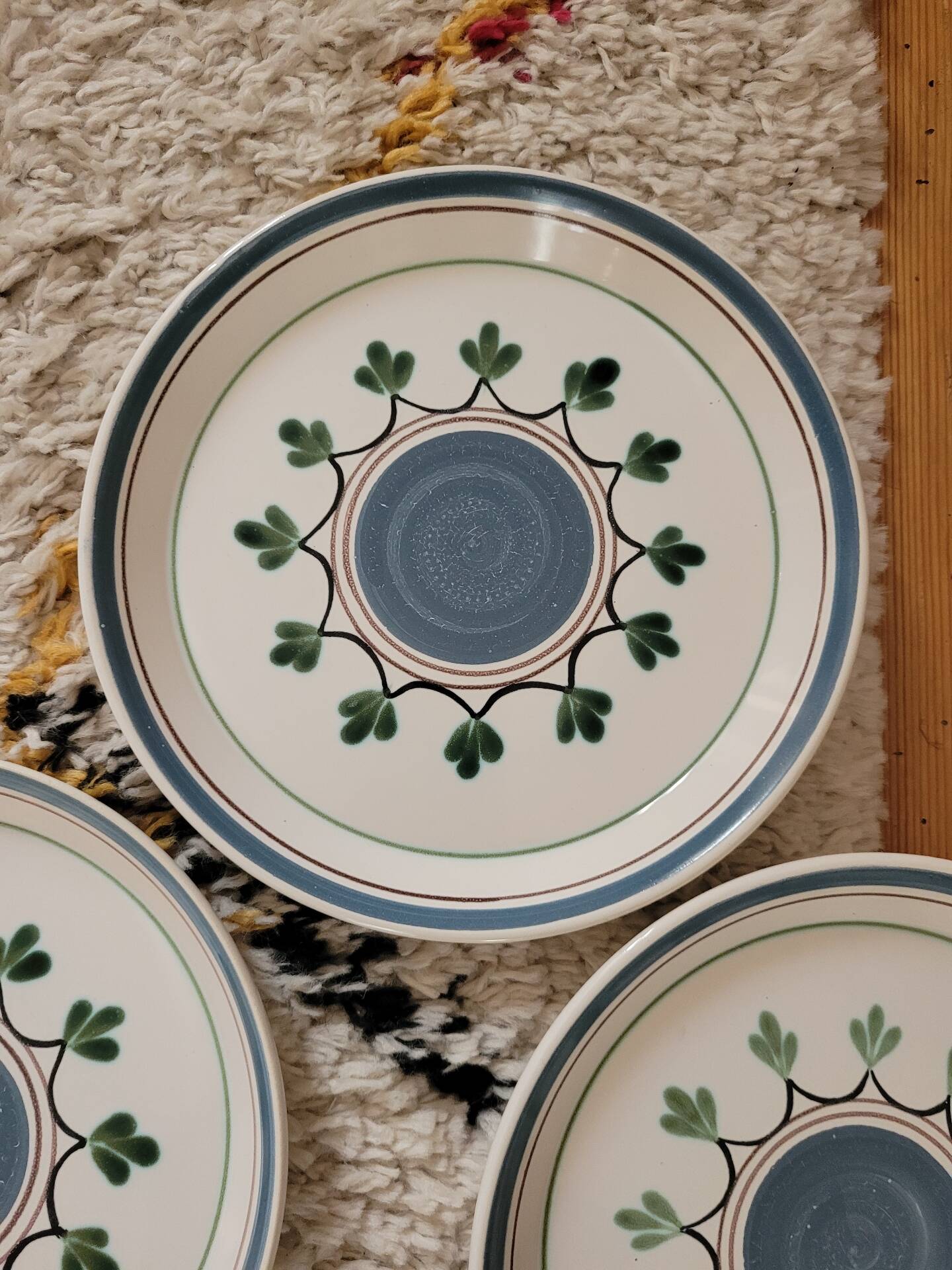 Lot no. 1 of 6 dessert plates MBFA Pornic