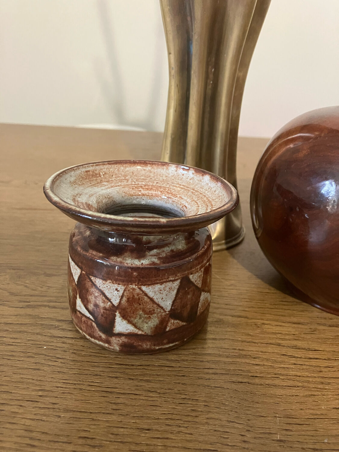 Vintage ceramic soliflore signed