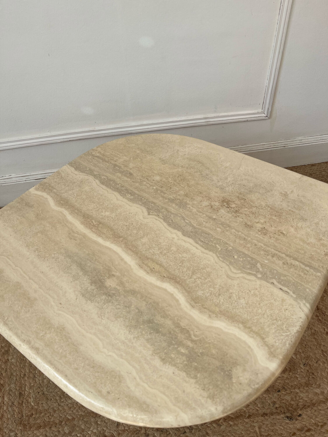 Vintage travertine coffee table