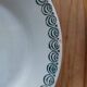 Lot de 6 assiettes terre de fer dépareillées tons bleus verts