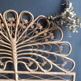 Peacock rattan headof