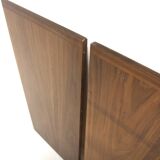 Scandinavian walnut dining table, Sweden, 1960s