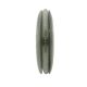 Italian wall sconces in bluish grey Murano glass and brass in mid-century modern style.