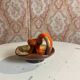 Vallauris flamed ceramic candlestick