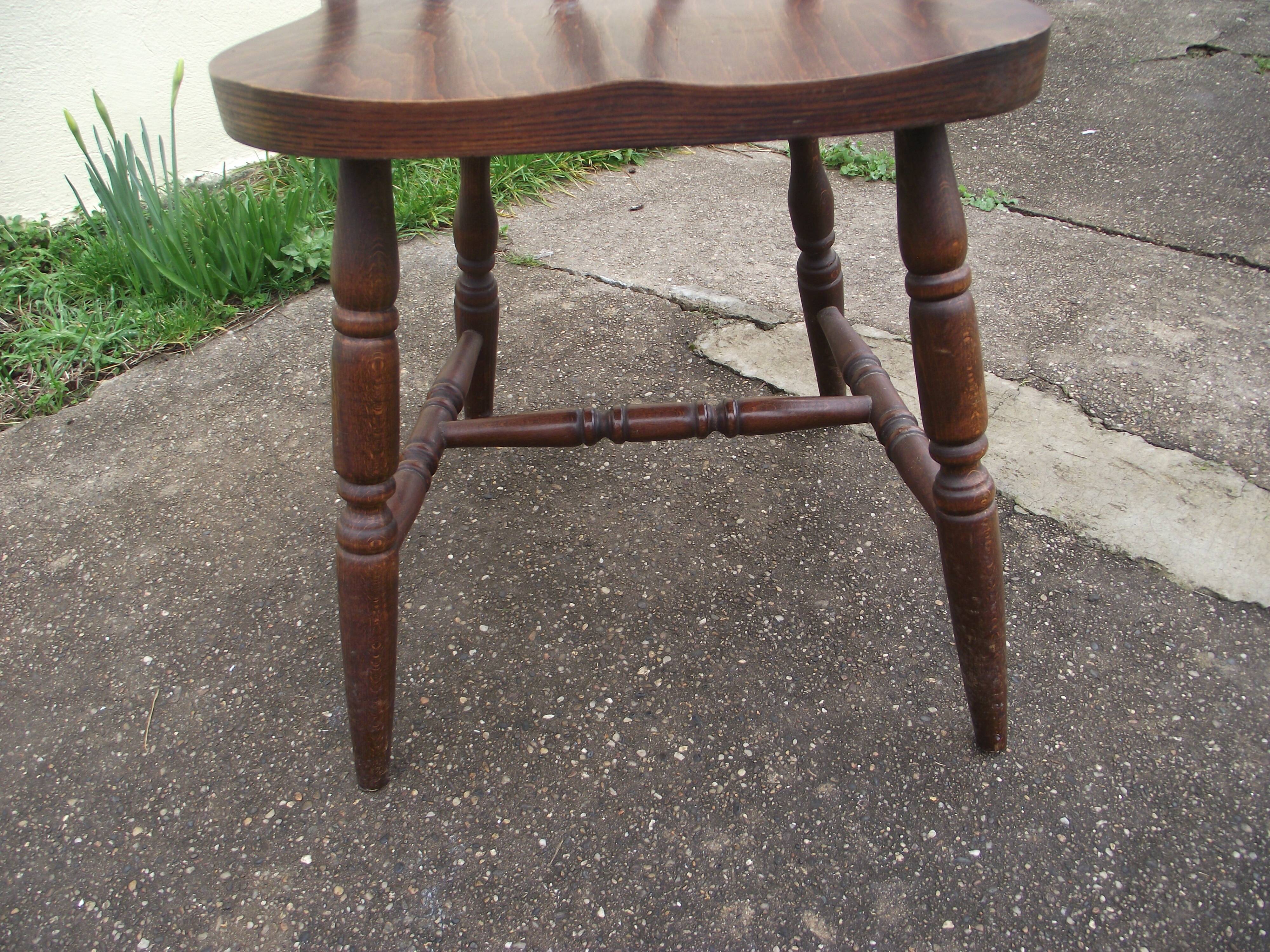 Fauteuil de bistrot en bois des années 60