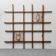 2-light wall lamp with teak grid frame mazzega 1960s vintage modern antique