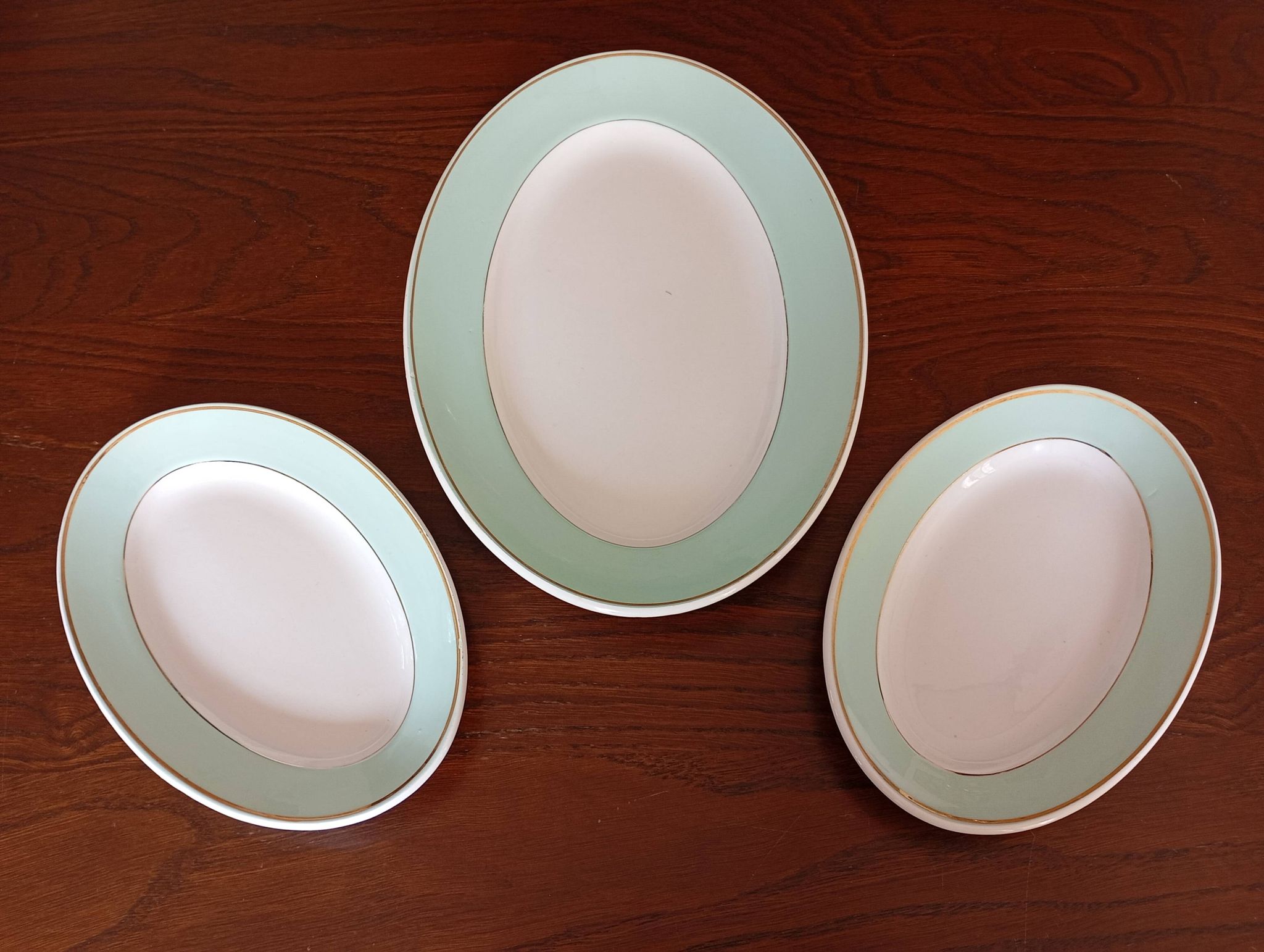 Plat ovale et raviers "Meudon" K&G Lunéville