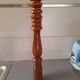 Large vintage turned wooden pepper mill