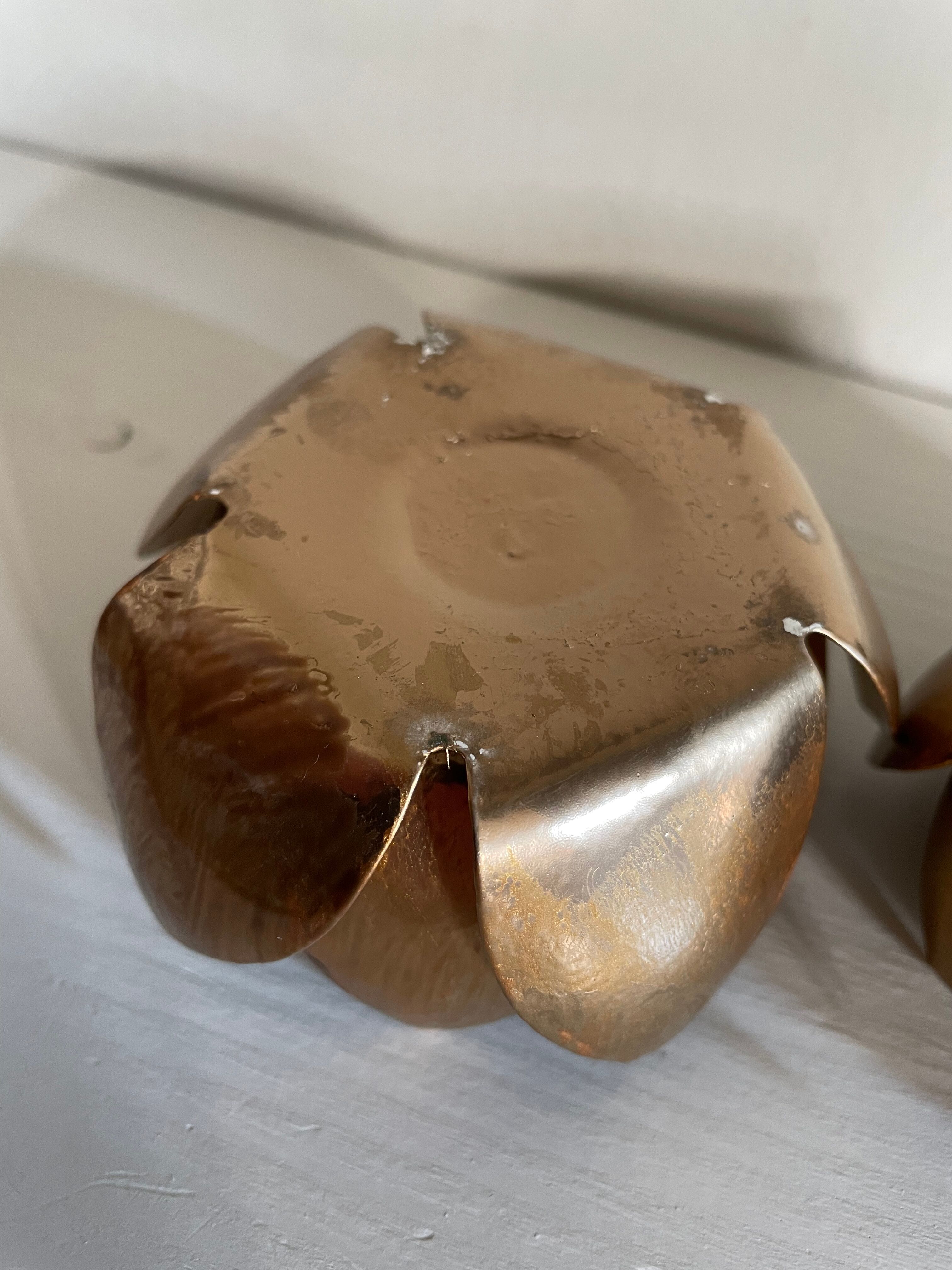 Water lily candlesticks