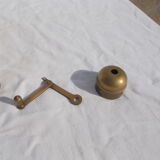 Oriental brass pepper mill