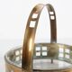 Art Deco Austrian Fruit Basket in Copper and Glass, 1920