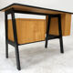 Vintage desk in birch veneer of years 60