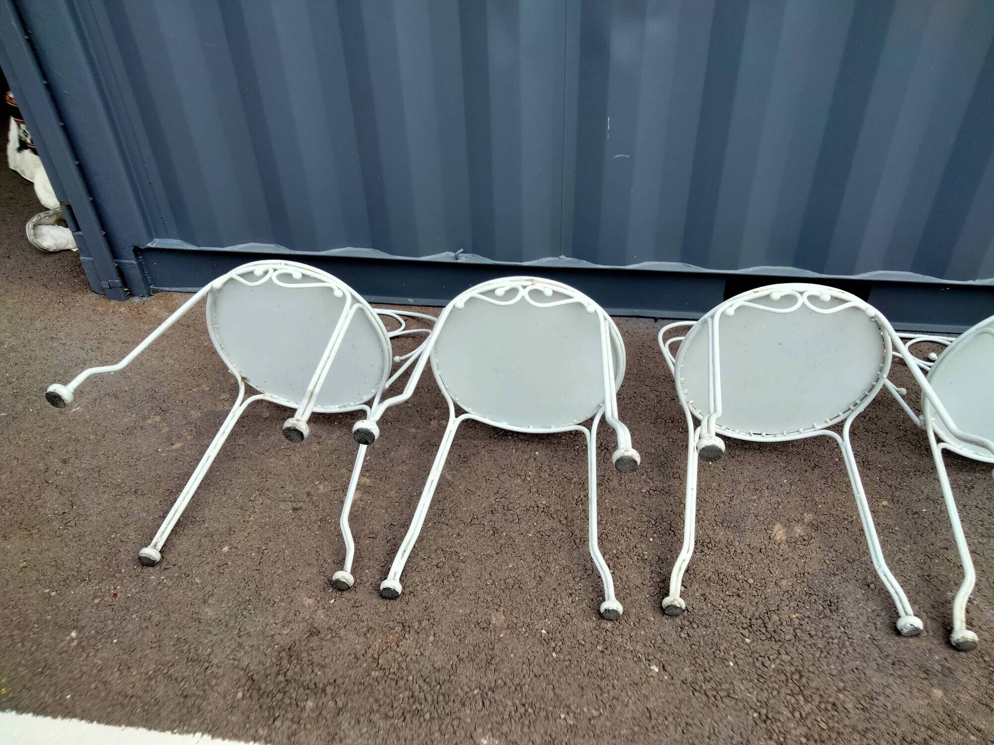 Garden furniture in old iron 6 places