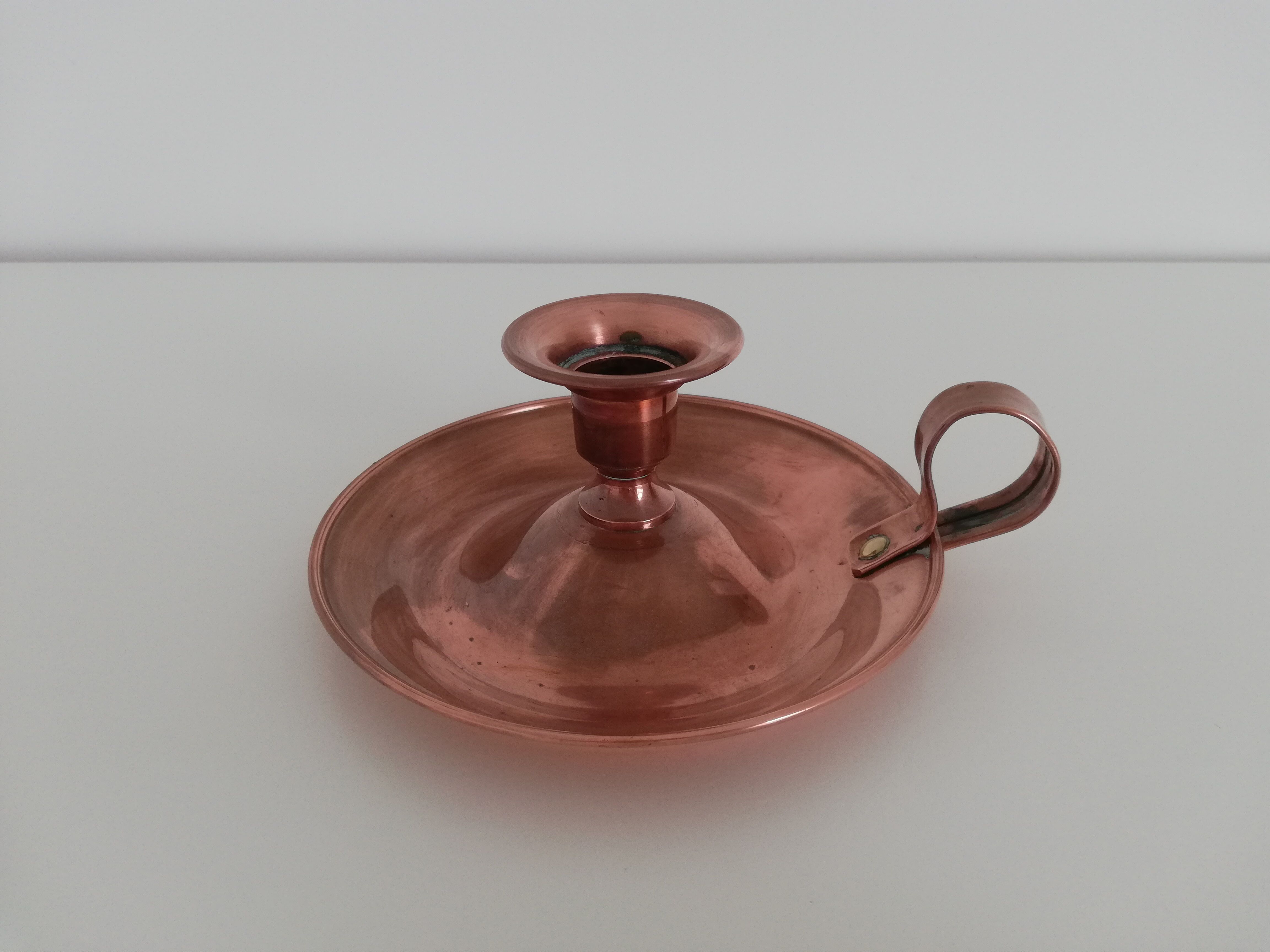 Lecellier copper bedroom candle holder