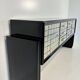 Italian Midcentury Black and Silver Leaf Sideboard, 1950s