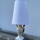 White and gold Limoges porcelain lamp