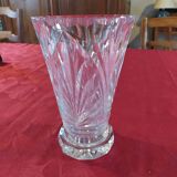 Signed Lorraine crystal vase