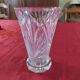 Signed Lorraine crystal vase