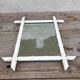 Mirror old wood bamboo 60s - 53x44cm