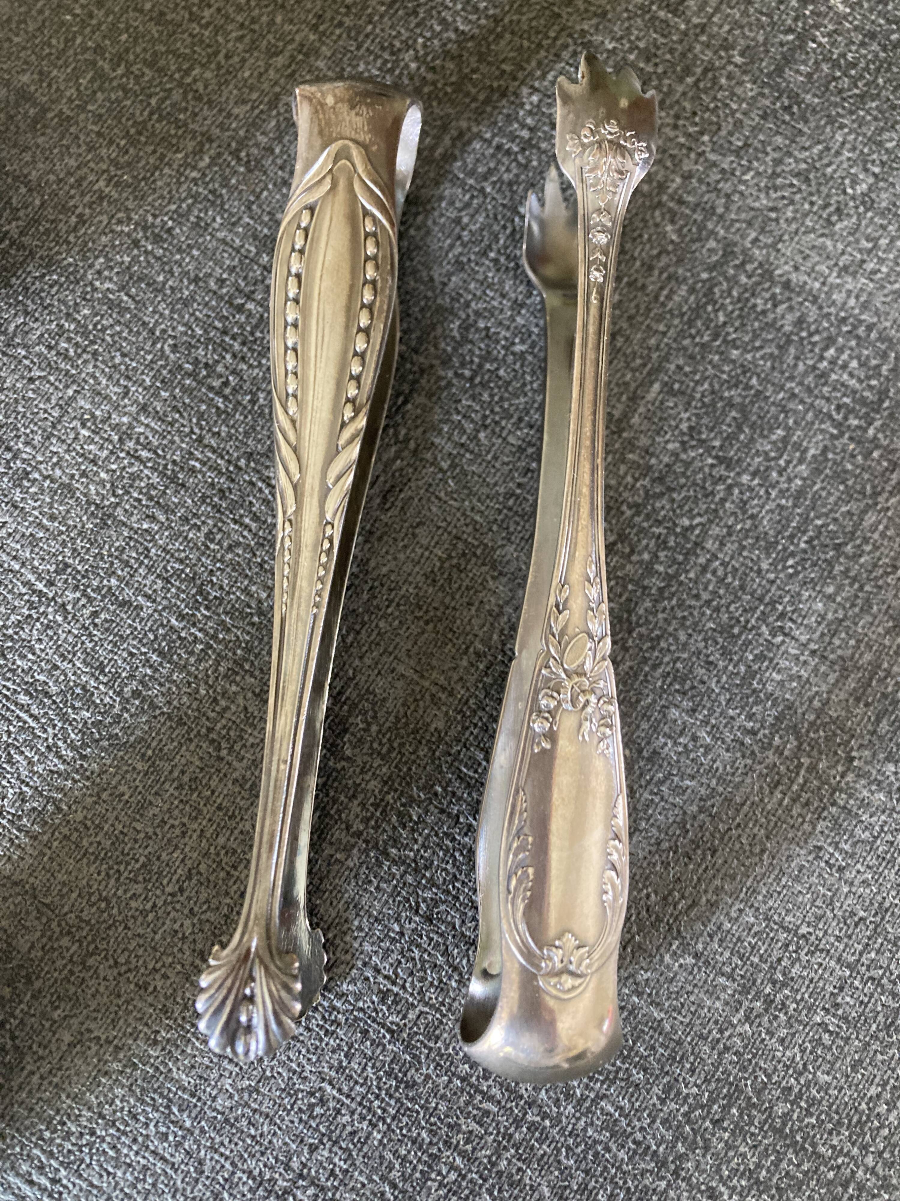 Chic vintage table set in silver-plated metal