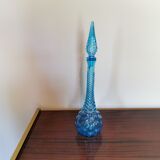 Light blue bubble decanter