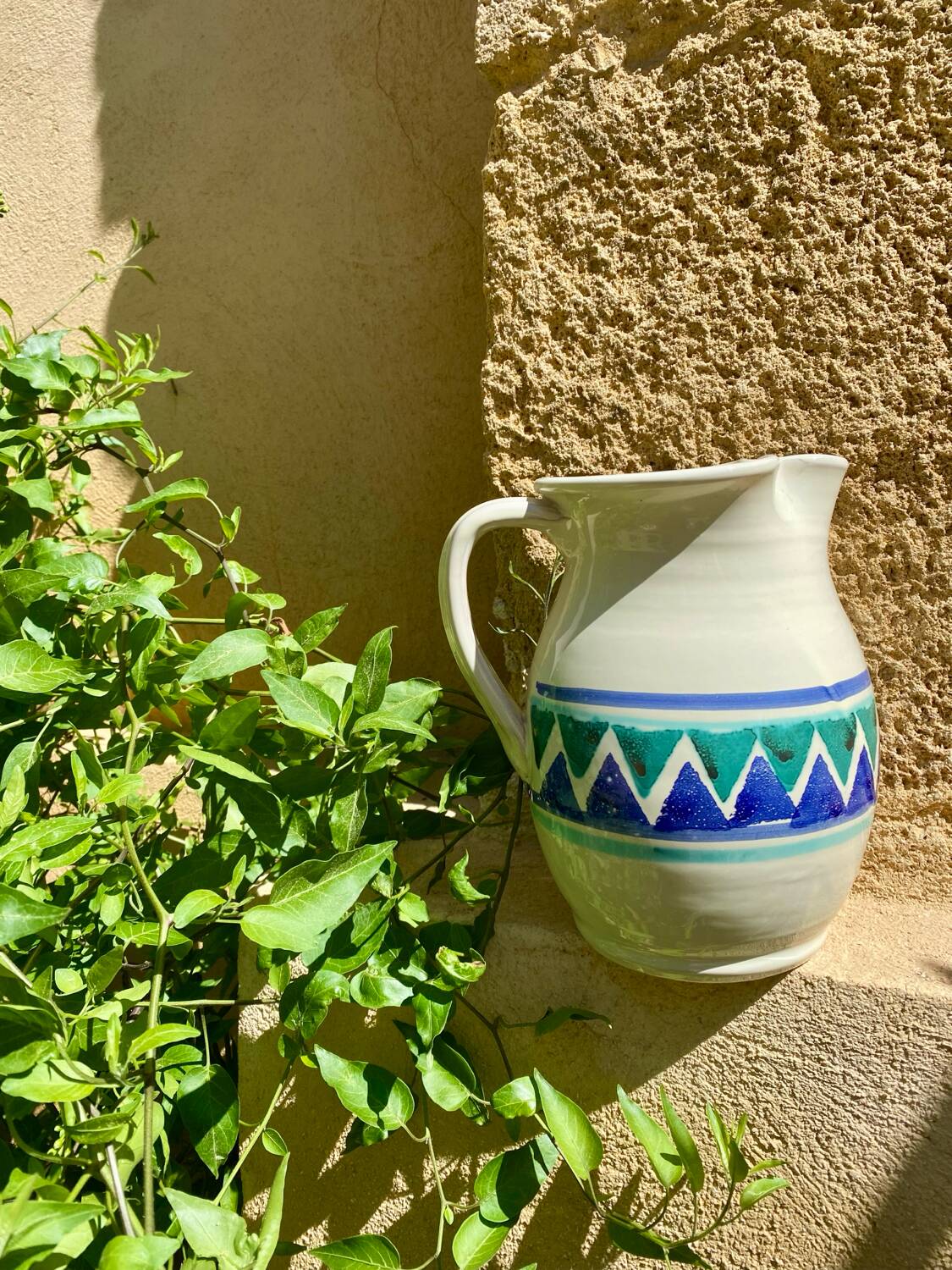 80s Italian Ceramic Pitcher