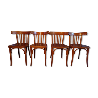 Suite 4 chairs of bistro Thonet