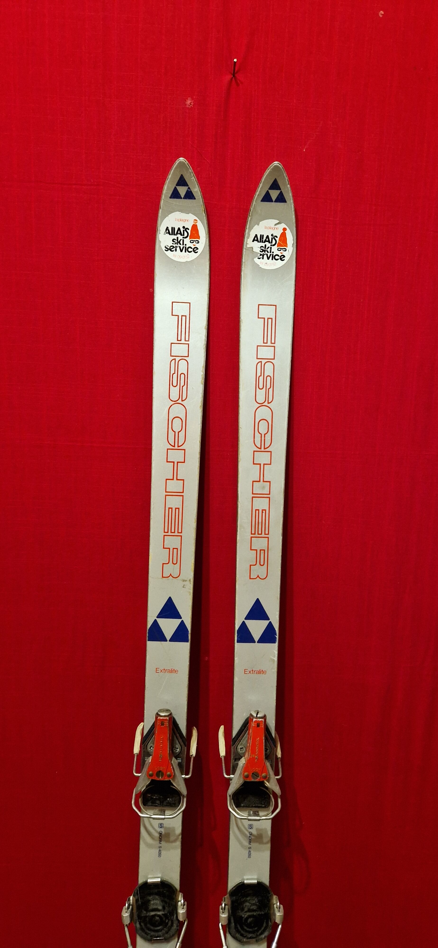 Pair of vintage skis