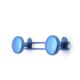 Electric blue metal coat rack, 1950s