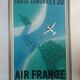 Affiche publicitaire AIR France 1977