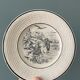 Lot de 12 petites assiettes Digoin Sarreguemines, « Les Mois »