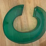 Letter signs C in transparent plexiglass