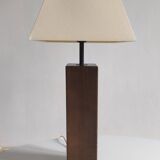 Oak table lamp 1970