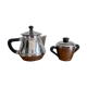 Théière et pot à sucre en cuivre