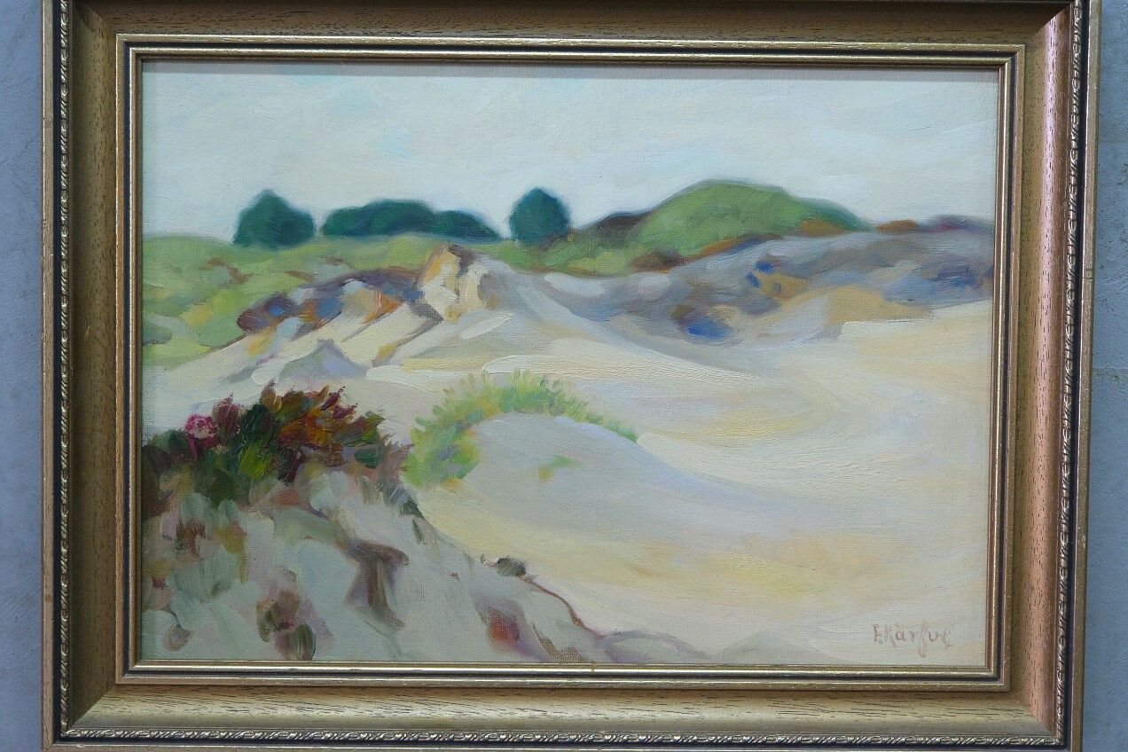 Fritz Kärfve (1880-1967) swedish modern landscape, 1960s, oil on canvas, framed