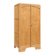 Parisian Art Deco wardrobe, renovated with raw wood.