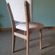 Art Deco white boucle chairs