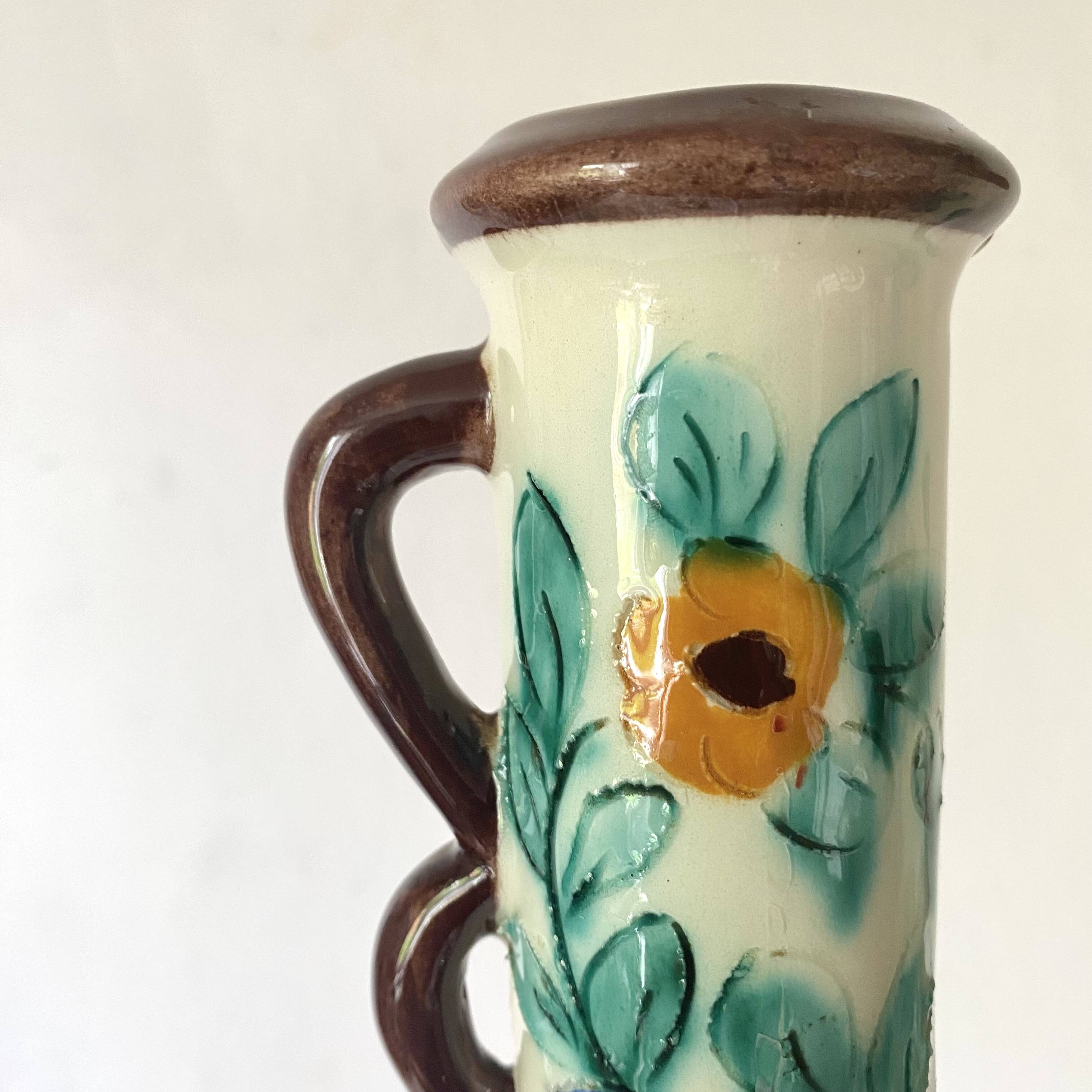 Bougeoir double fleuri  Cérart Monaco