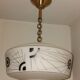 Suspension opaline décorée années 50/60
