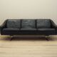 Black leather sofa, Danish design, 1960s, manufacturer: Eran Møbler, design
