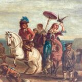 Attr. to Carel van Falens - Hunting scene, Flemish school