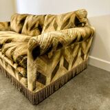 Luxury Vintage Velvet Sofa - Canape - Couch, 1970s.