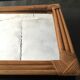 Rectangular rattan mirror, 72x47 cm