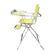 Chaise haute bébé formica jaune vintage amovible pliable