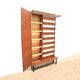Cabinet de couloir vintage des années 1960 avec porte-manteau et meuble à chaussures.