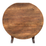 rustic winemaker's table